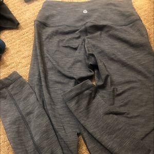 Lululemon long gray workout leggings